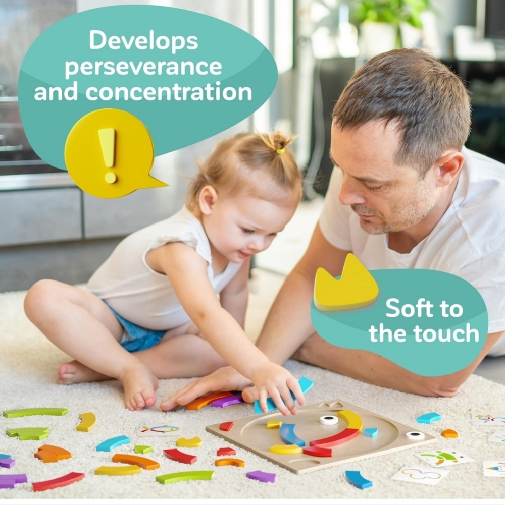 Toddler learning wooden Montessori toys - Picture 3 of 8